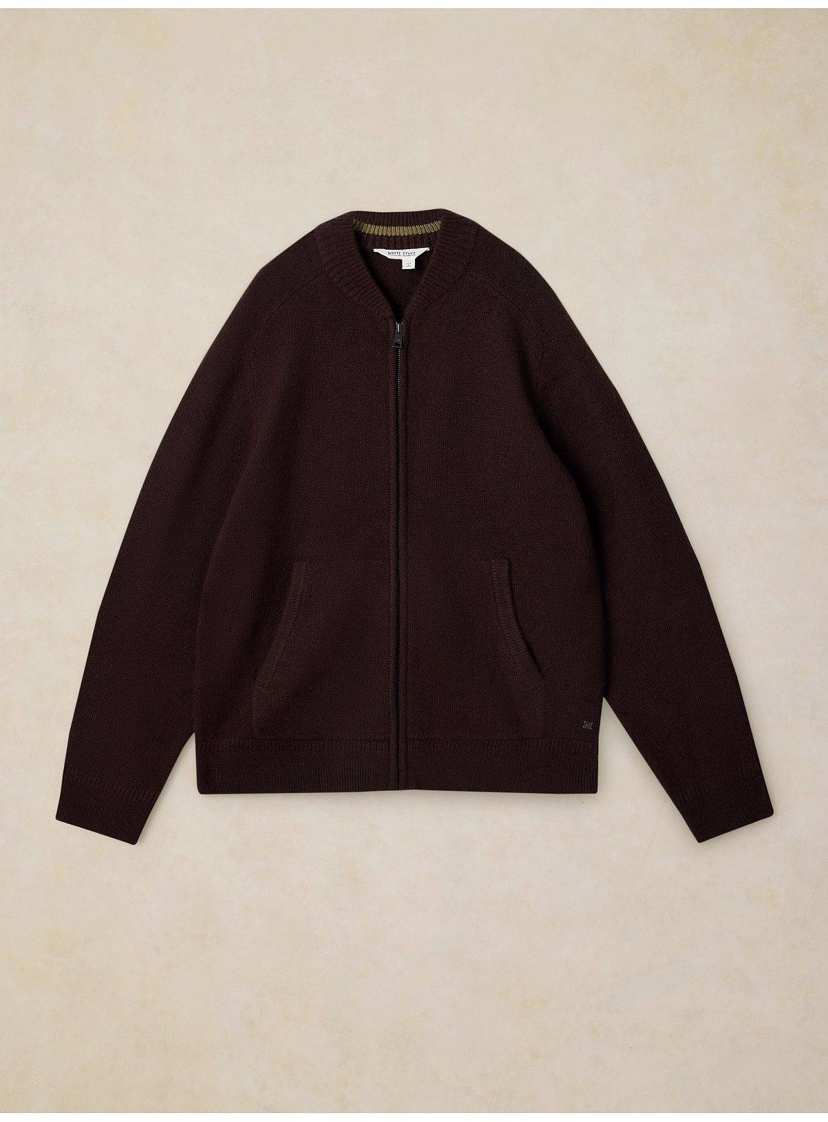 WHITE STUFF Bexley Bomber Zip Cardigan M - Image 4